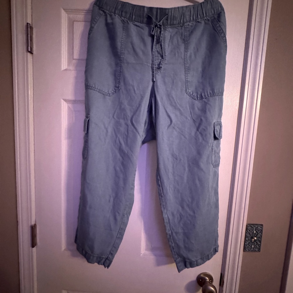 High Rise Cargo Easy Jeans - Gap WOMENS SIZE XL 16/18